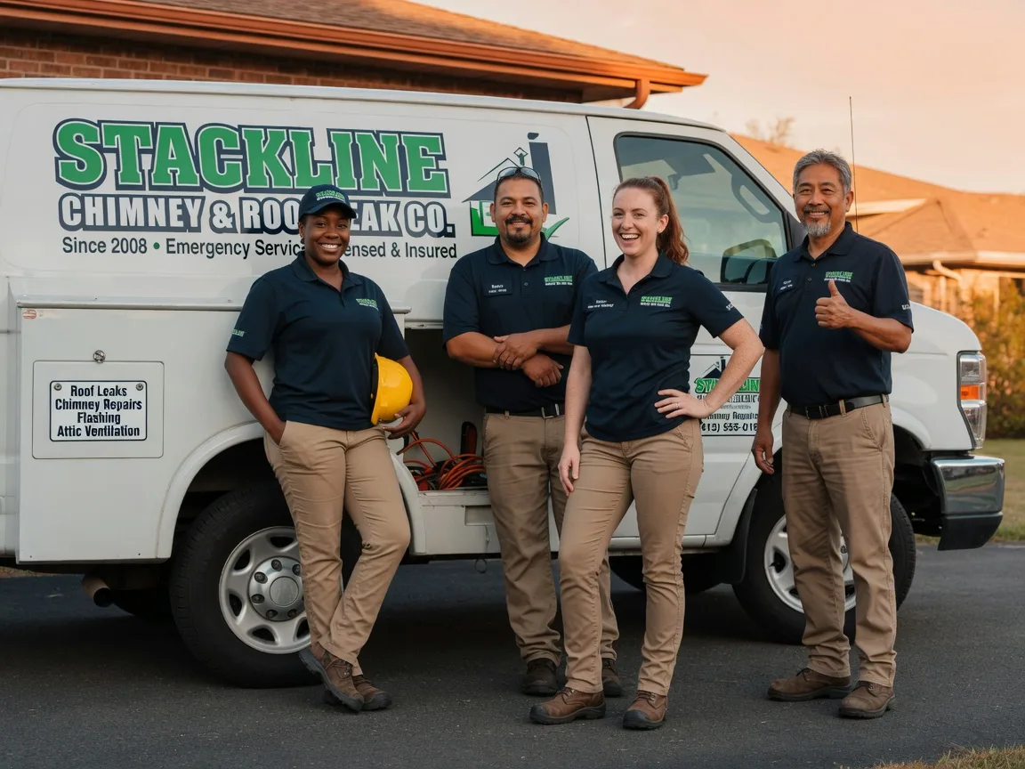 Chimney flashing repair company in Ottine, TX